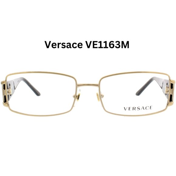 New unisex Versace black / gold eyeglasses  frame Retail : $499 - Picture 3 of 4